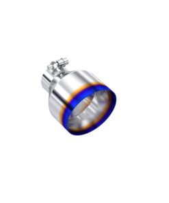 MBRP Univ. T304 Stainless Steel Burnt End Tip 2.5in ID / 5in OD / 6.5in Length Angle Cut Single Wall