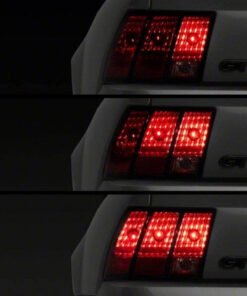 Raxiom 96-04 Ford Mustang Excluding 99-01 Cobra Sequential Tail Light Kit (Plug-and-Play Harness)