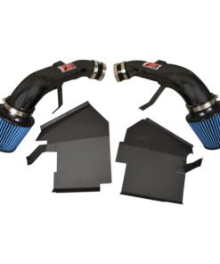 Injen 14 Infiniti Q50 3.7L V6 Black Dual Short Ram Intake w/ MR Techn and Heat Shields