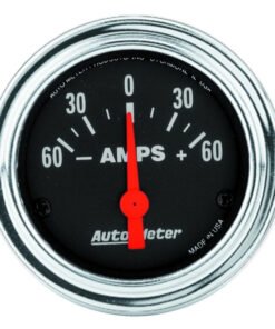 Autometer Traditional Chrome Electrical Ammeter 2 1/6in 60A Gauge
