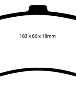 EBC 02 Cadillac Escalade 5.3 (PBR rear caliper) Yellowstuff Rear Brake Pads