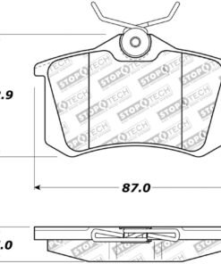StopTech 02-08 Audi A4 Quattro / 2/99-02 Audi S4 Street Touring Rear Brake Pads