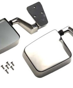 Kentrol 88-06 Jeep Wrangler YJ/TJ Mirror Kit Pair - Polished Silver
