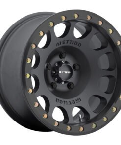 Method MR105 Beadlock 17x9 -38mm Offset 6x5.5 108mm CB Matte Black w/BH-H24125 Wheel