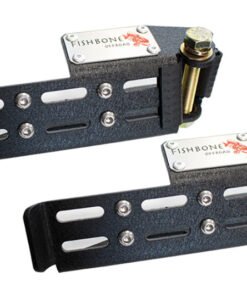 Fishbone Offroad 2007+ Jeep Wrangler/Gladiator Steel - Black Foot Peg Set
