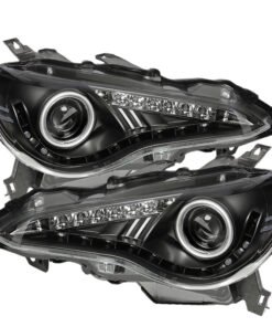 Spyder Subaru BRZ 12-14 Projector Headlights- DRL LED Black PRO-YD-SUBRZ12-BK