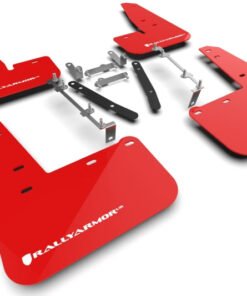 Rally Armor 2023 Toyota GR Corolla Red UR Mud Flap w/ White Logo