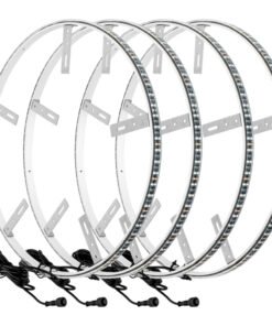 Oracle LED Illuminated Wheel Rings - Double LED - Red