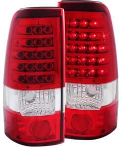 ANZO 1999-2007 Chevrolet Silverado 1500 LED Taillights Red/Clear
