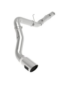 aFe ATLAS 5in DPF-Back Alum Steel Exhaust System w/Polished Tip 19-20 Ram Diesel Trucks L6-6.7L (td)