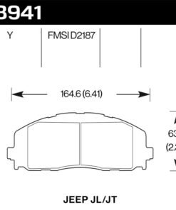 Hawk 2018 Jeep Wrangler Rubicon LTS Street Front Brake Pads