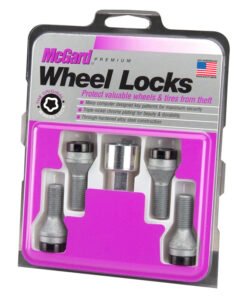 McGard Wheel Lock Bolt Set - 4pk. (Cone Seat) M14X1.5 / 17mm Hex / 31.0mm Shank Length - Black