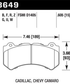 Hawk 12-16 Chevrolet Camaro ZL1 HP+ Front Brake Pads