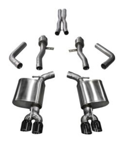 Corsa 17-18 Dodge Challenger 5.7L V8 Sport Cat-Back Dual Rear Exit w/3.5in Black Tips
