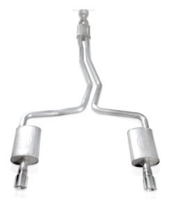 Stainless Works 2010-18 Ford Taurus SHO V6 2-1/2in Catback Chambered Mufflers X-Pipe