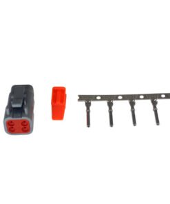 AEM DTM Style 4-Way Receptacle Connector Kit with 5 Female Pins