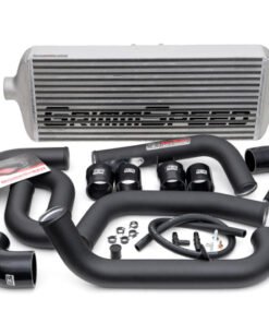 GrimmSpeed 2008-2014 Subaru STI Front Mount Intercooler Kit Raw Core / Black Pipe