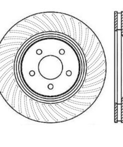 StopTech Power Slot 94-04 Ford Mustang Front Right Slotted Rotor