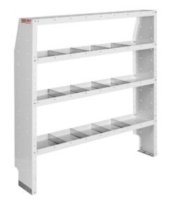Weather Guard 9375-3-03 Steel Van Storage Shelf Unit 4 Shelves/ 16 Dividers