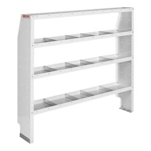 Weather Guard 9376-3-03 Steel Van Storage Shelf Unit 4 Shelves/ 16 Dividers