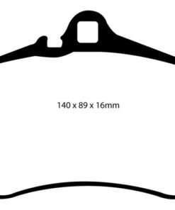 EBC 03-05 Porsche 911 (996) (Cast Iron Rotor only) 3.6 Carrera 4S Bluestuff Front Brake Pads