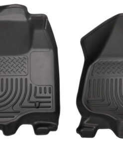 Husky Liners 12-15 Ford Super Duty Crew & Extended Cab WeatherBeater Front Row Black Floor Liners