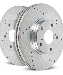 Power Stop 21-22 Ford F-150 Rear Drilled & Slotted Rotor (Pair)