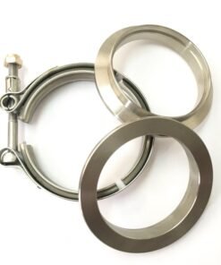 Ticon Industries 2.5in Titanium V-Band Clamp Assembly (2 Flanges/1 Clamp)