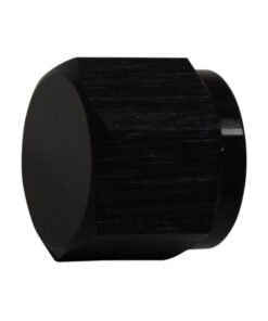 DeatschWerks 6AN Female Flare Cap - Anodized Matte Black