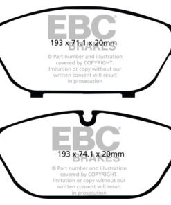 EBC 12+ Audi A6 Quattro 3.0 Supercharged Yellowstuff Front Brake Pads