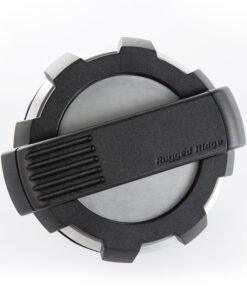 Rugged Ridge Elite Fuel Door Non-Lock Brushed Alum 07-18 Jeep Wrangler JK