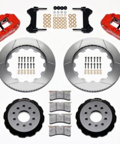 Wilwood Narrow Superlite 6R Front Hat Kit 14.00in Red 98-02 Camaro/Firebird