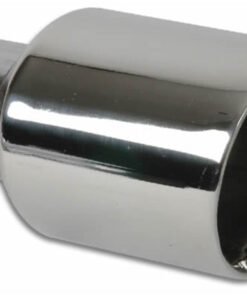 Vibrant 3.5in Round SS Exhaust Tip (Double Wall Angle Cut Beveled Outlet)