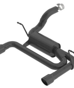 Borla 2018 Jeep Wrangler JL/JLU 3.6L 2DR/4DR S-Type SS Axle Back Black Coated Exhaust w/3.5in Tips