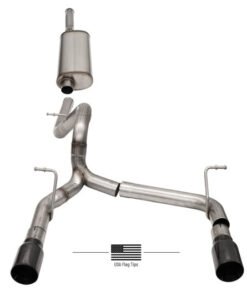 Corsa 18-21 Jeep Wrangler JLU 3.6L 2.75in Sport Cat-Back Exhaust w/ Black Tips