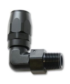 Vibrant Male NPT 90 Degree Hose End Fitting -6AN - 1/8 NPT