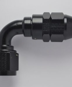 Fragola -6AN Real Street x 90 Degree Hose End Black For PTFE Hose