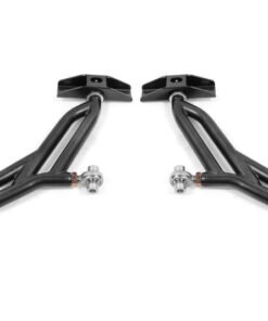BMR 10-14 Ford Mustang Adj. Lower A-Arms Delrin/Rod End w/ 19mm STD. Ball Joint - Black Hammertone