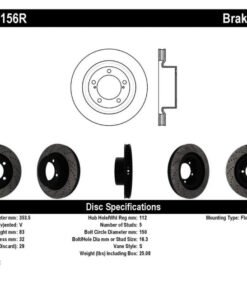 StopTech 07-09 Toyota Tundra / 08-09 Toyota Sequoia Front Right Slotted & Drilled Rotor