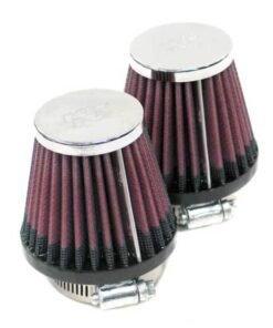 K&N Universal Chrome Filter 2.25in Flange / 3.5in Base / 2in Top / 4in Height - 2 Per Box