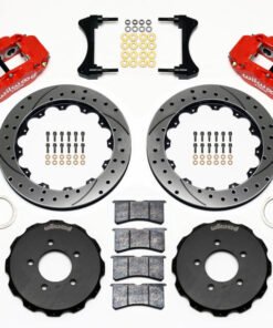 Wilwood Narrow Superlite 6R Front Hat Kit 12.88in Drill Red 2006-Up Civic / CRZ