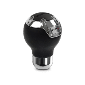 Momo GTR2 Shift Knob - Black Leather, Chrome Insert