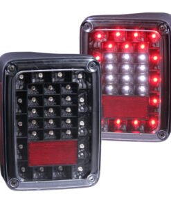 ANZO 2007-2015 Jeep Wrangler LED Taillights Black