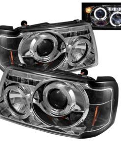 Spyder Ford Ranger 01-11 1PC Projector Headlights LED Halo LED Chrm PRO-YD-FR01-1PC-HL-C