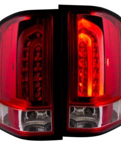 ANZO 2007-2013 Chevrolet Silverado 1500 LED Taillights Red/Clear G2
