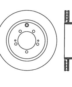 StopTech Power Slot 03-06 Evo 8 & 9 Slotted Left Rear Rotor