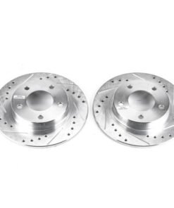 Power Stop 93-97 Ford Probe Rear Evolution Drilled & Slotted Rotors - Pair