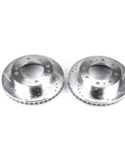 Power Stop 02-04 Chevrolet Avalanche 2500 Front Evolution Drilled & Slotted Rotors - Pair