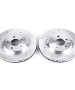 Power Stop 05-14 Ford Mustang Front Evolution Drilled & Slotted Rotors - Pair
