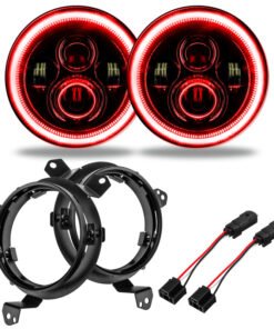 Oracle Jeep Wrangler JL/Gladiator JT 7in. High Powered LED Headlights (Pair) - Red